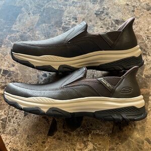 Skechers Men's Dark Brown Slip-On Loafers